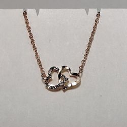 Rose Gold Hearts Bracket
