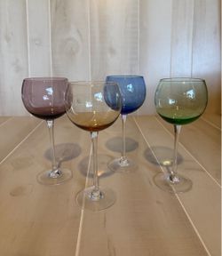 Lenox Tuscany Seasons - Balloon Wine glass Set of 4  - New In Box