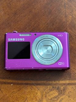 Samsung DualView DV150F 16.2MP Digital Camera Purple