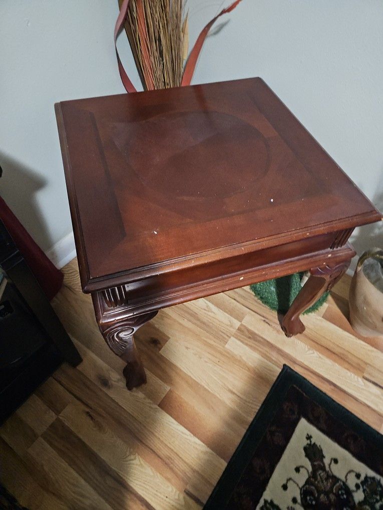 Wood End Table