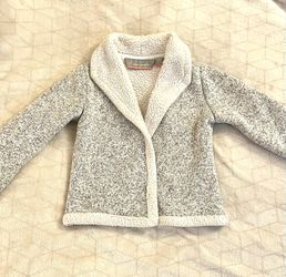 Free Country Girls Fleece Jacket In Gray Size X Small ( 5/6)