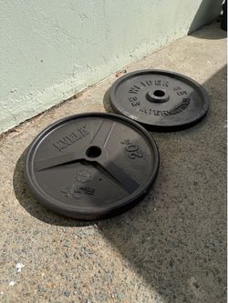 90 lbs Total Weight Plates (2x45lb) – Perfect for Bench