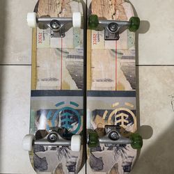 2 Element Skateboards ! - sizes 8.25 & 8