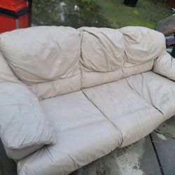 2 leather sofas
