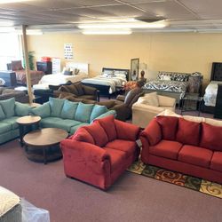 Darcy Sky Living Room Set/ couch /Sofa and Loveseat  