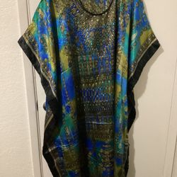 Brand New, Colorful, Print Caftan.