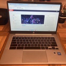 HP Chromebook Laptop with Charger 
