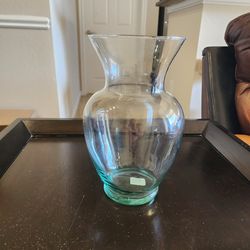 11" Heavy Glass Cylinder Vase - Modern Centerpiece