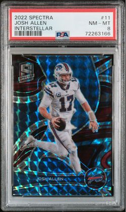 2022 Panini Spectra Josh Allen Interstellar PSA 8