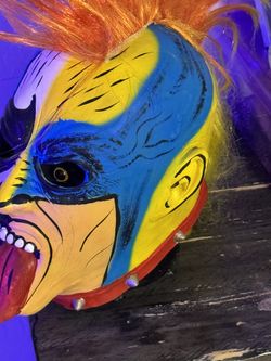 Mascara Profesional Artículo Oficial Y Firmado Por El Luchador