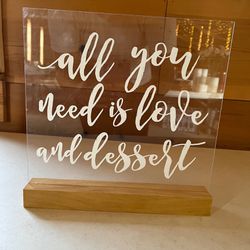 Dessert Wedding Sign 