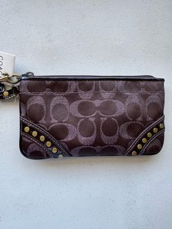 Coach Brown Wrislet wallet New