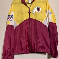 Vintage 90s Pro Line Washington Redskins Apex One Windbreaker Jacket Small S NFL