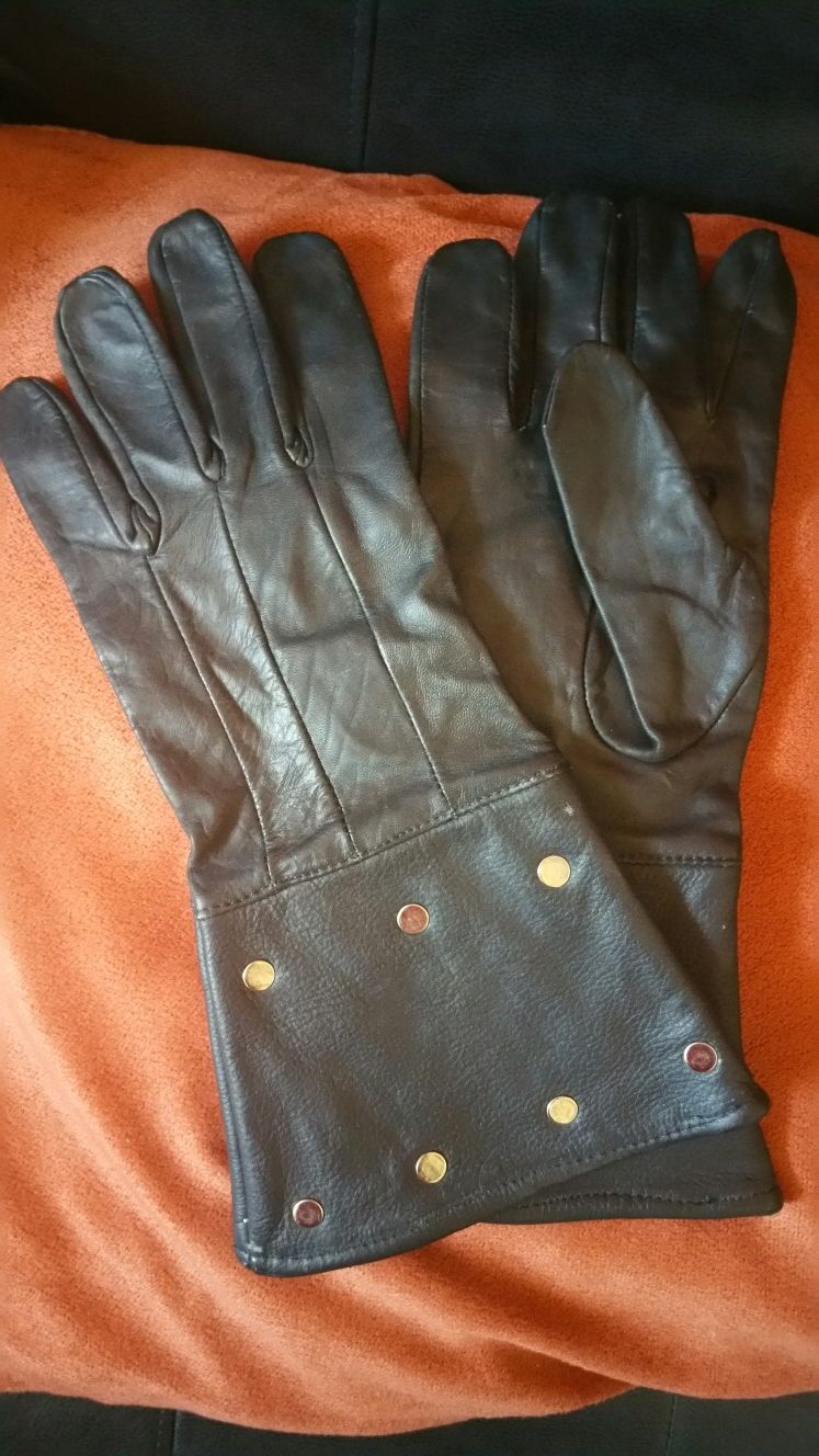Riding Gloves Biker Leather