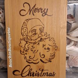 Santa Cutting Charcuterie Board 