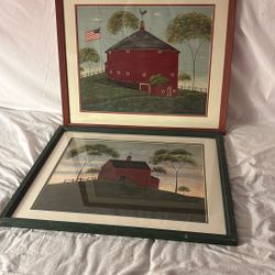Warren Kimble framed prints (set of 2) (see photos) 21 1/2”x 25 1/2”