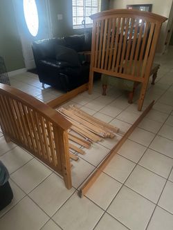 Solid Wood Twin Bed Frame