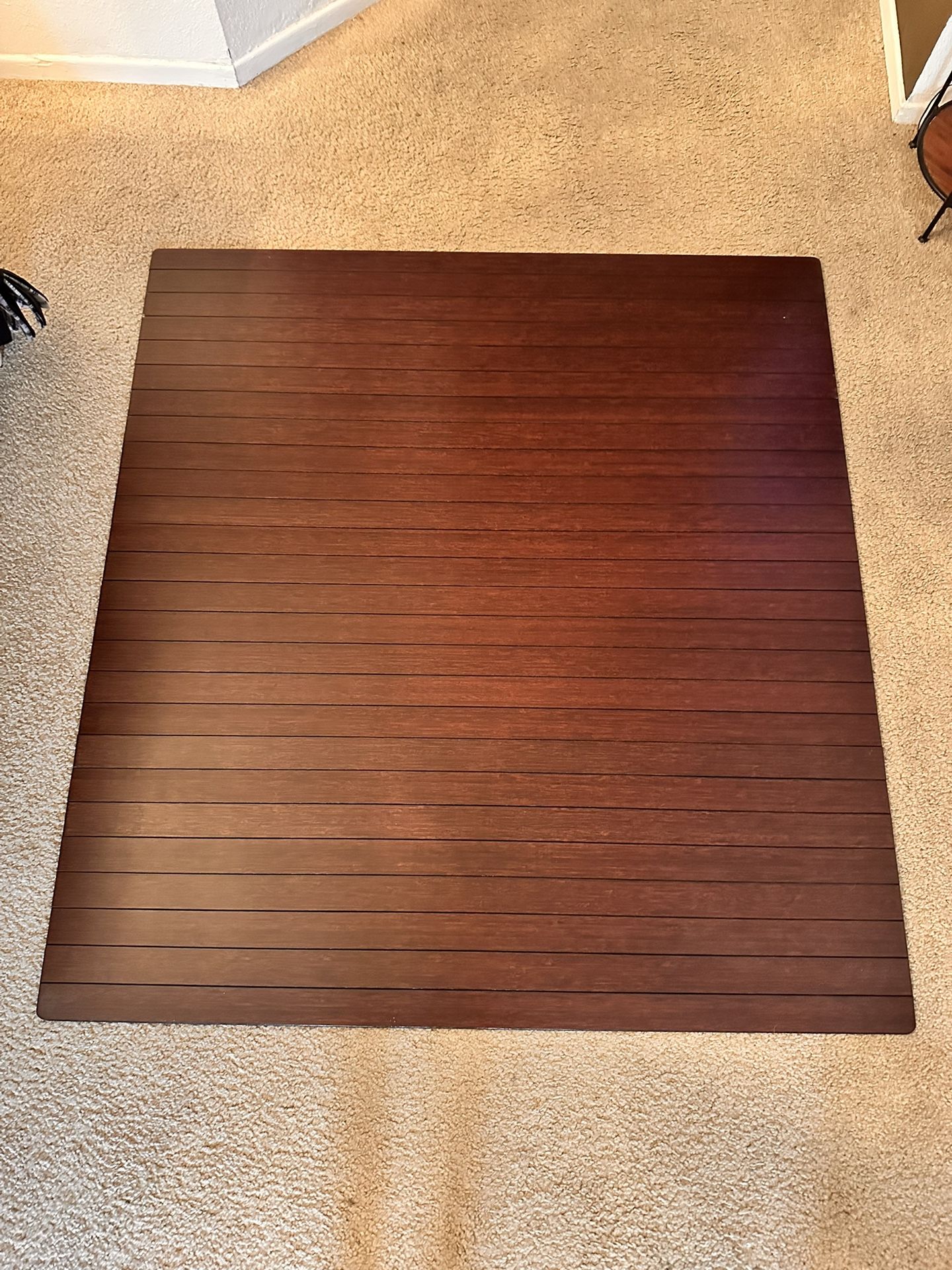 Realspace Bamboo Chair Mat… Dark Cherry