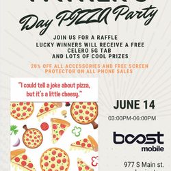 Pizza Party FREE CELERO 5G tablet 6/14/25