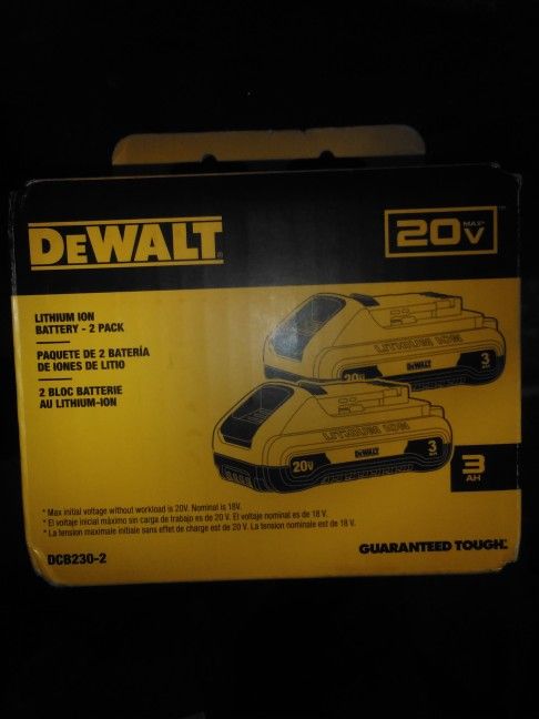 DeWalt 2 20 Max Volt Brand New