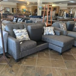 Grey Queen Sofa Chaise Sleeper