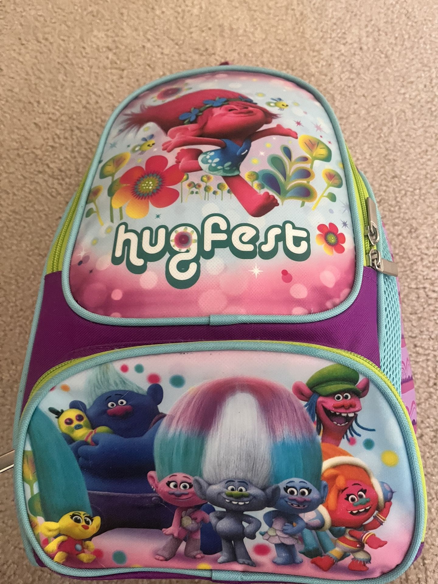 Trolls Sleeping Bag With Bookbag