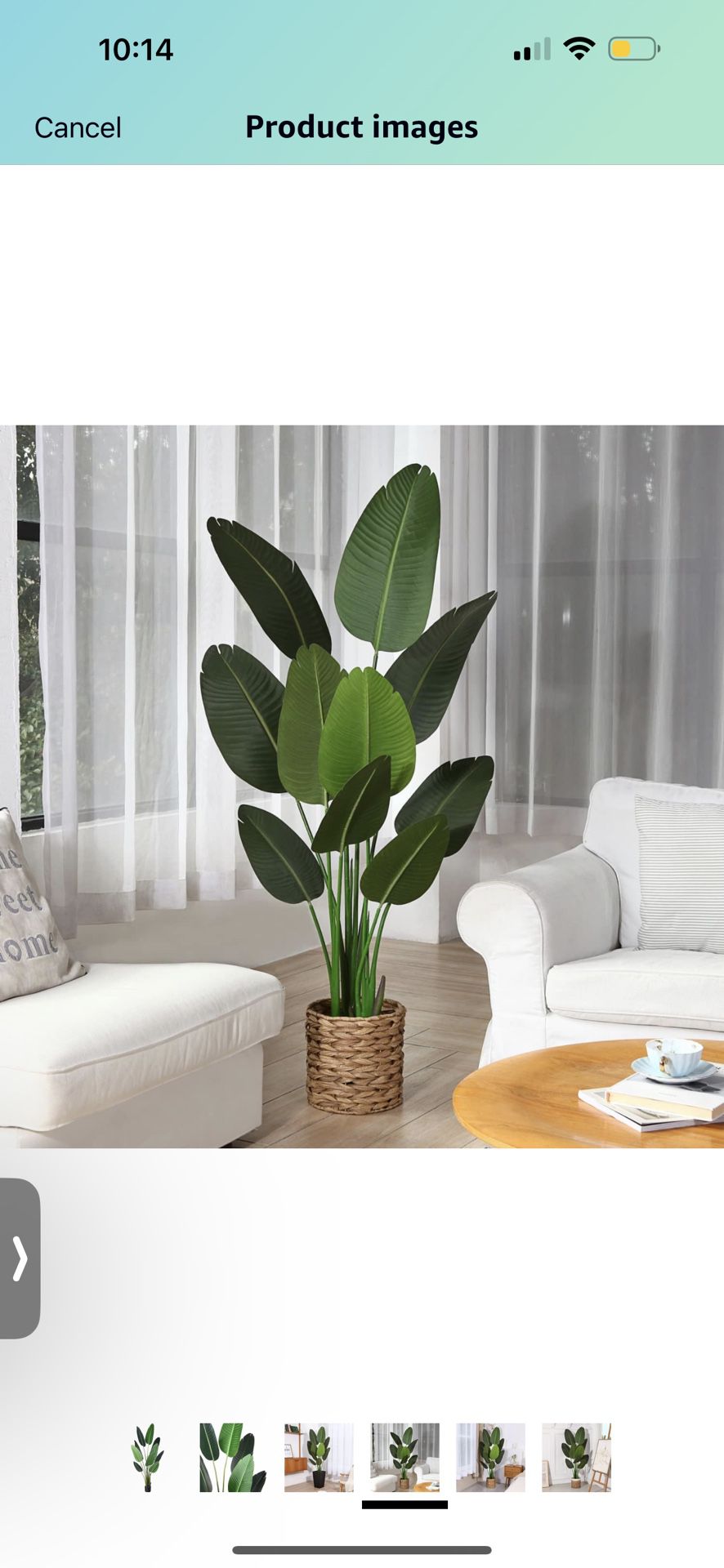 5 Ft Bird Of Paradise Faux Plant With Basket