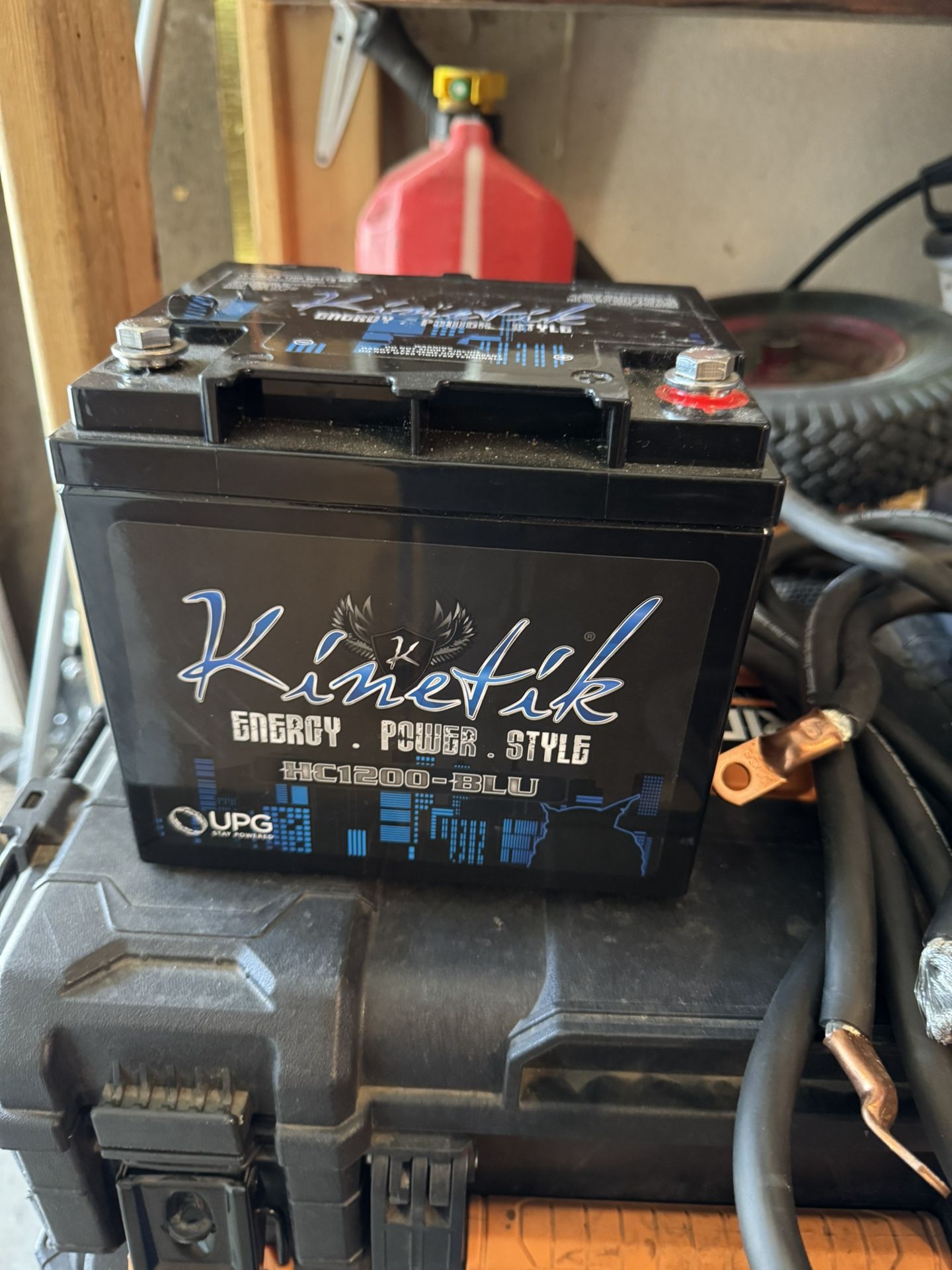 Kinetik 1200 Car Audio Battery And 0g Power Wire 