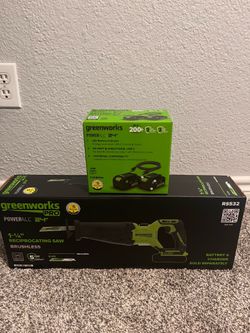 NEW Greenworks PRO 24V Brushless Reciprocating Saw + 4.0Ah Battery Kit