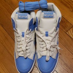 New Converse Weapon Shoes North Carolina NCU  Light Blue Size  Mens 10.5  