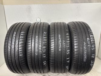 Set 4 Tires 205 45 17 Pirelli Cinturato P7 As Run Flat High Tread 