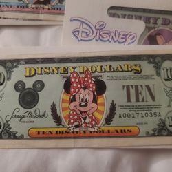 Disneyland Money,  $10 Bills, $1,000 Each, Limited Edition 