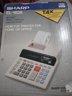 Sharp EL-1628 Calculator 