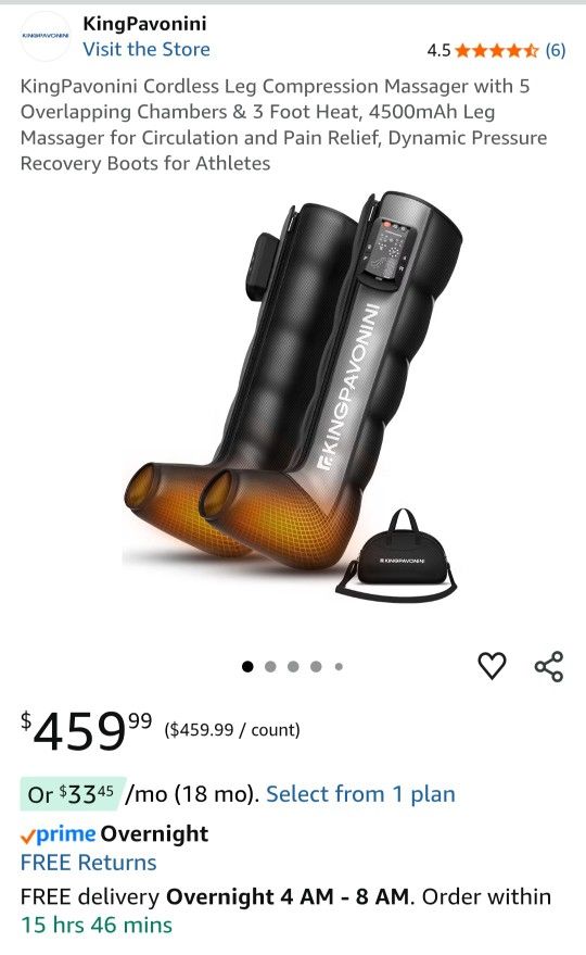 Cordless Leg Compressiom Massager 