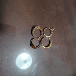 Gold Plated Rings 6.5 and 7 