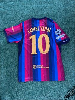 Lamine Yamal Barcelona Home Jersey ~ Size Large