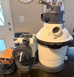 Intex pool filter 1500 GPH sand filter with timer