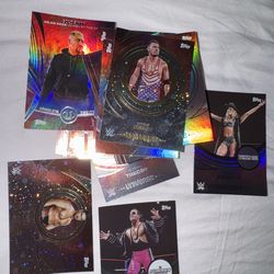 WWE TOPPS CHROME trading cards. 42 cards.