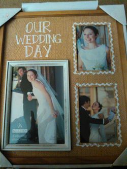 Our wedding day frame new
