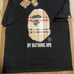 Bape Burberry Shirt Size XL Brand New With Tag 