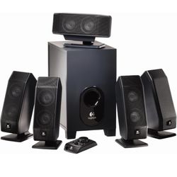 New Logitech X-540 5.1 Surround Sound Speaker System with Subwoofer