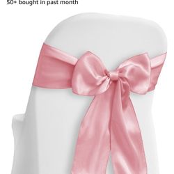 Satin Chair sash