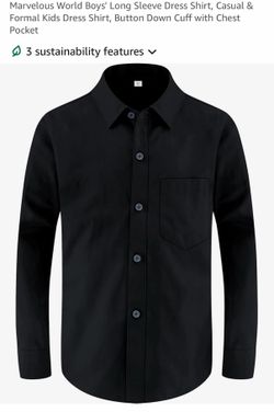 Boy’s Black Button Down Shirt