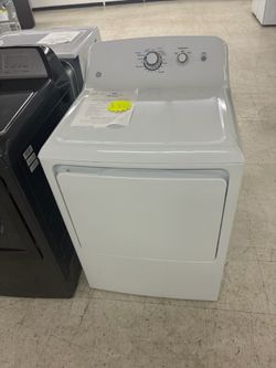 GE White Front-Load Electric Dryer