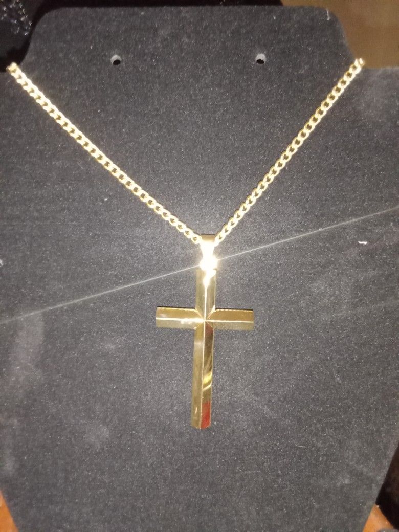 Gold Plated Cross, 