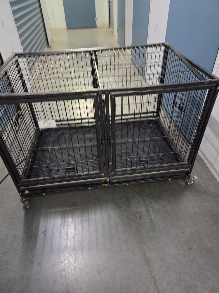 double dog cage
