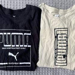 2 Mens XL Pre Owned Puma Short Sleeve TShirts. 2 Short Sleeve Tshirts 1 price