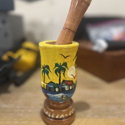 Brazilian HandPainted Garlic Crusher