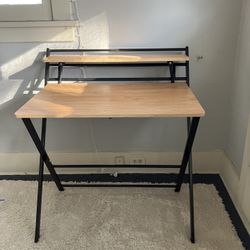 Folding 2-tier Desk