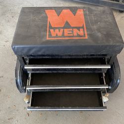 WEN 350-Pound Capacity Garage Glider Rolling Tool Chest Seat (Model GG1350)
